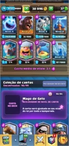 Conta de Clash Royale com muitas lendárias. Acc level 9