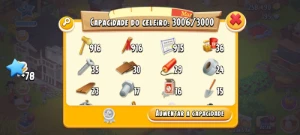Fazenda nível 50 Hay Day com celeiro 3.000 silo 800