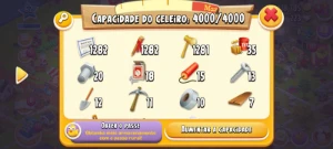 Fazenda nível 60 Hay Day com 4.000 itens de terras ou celeir