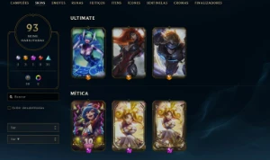 Conta League of Legends Full Acesso - 116 Champs e 93 Skins LOL