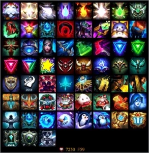 Conta Com 5 Skins Vitoriosas + Skins Ultimate E Icones Raros - League of Legends LOL