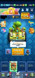 Clash Royale todas as cartas desbloqueadas, arena 20, 7500 t