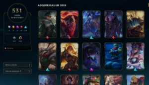 Conta lol com 531 skins  nv1097 - League of Legends