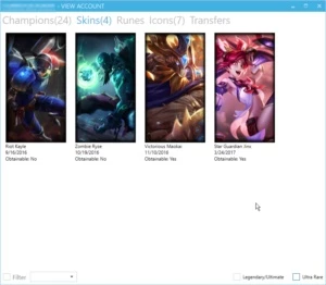 Conta Ouro 2 (md3) - League of Legends - 24 champs - 4 skin LOL