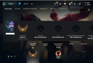 Ouro 4 com TODOS os champs e 183 Skins