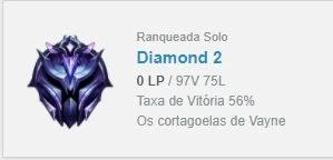 Conta lol diamante 3 - League of Legends