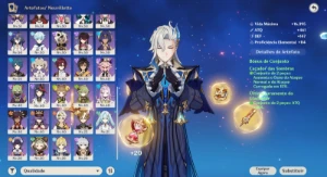 Conta Genshin Impact | Mavuika + Neuvillette + Arlecchino