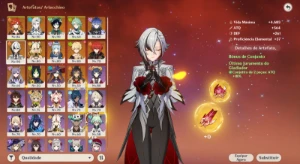Conta Genshin Impact | Mavuika + Neuvillette + Arlecchino