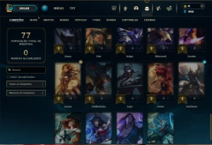 Esmeralda 4 com 50 Champs e 8 Skins - League of Legends LOL