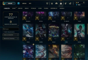 Esmeralda 4 com 50 Champs e 8 Skins - League of Legends LOL