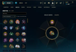 Esmeralda 4 com 50 Champs e 8 Skins - League of Legends LOL