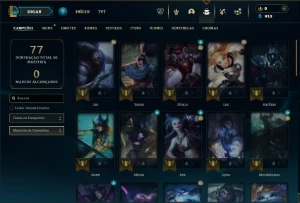 Esmeralda 4 com 50 Champs e 8 Skins - League of Legends LOL