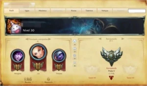 Conta Prata V - League of Legends LOL