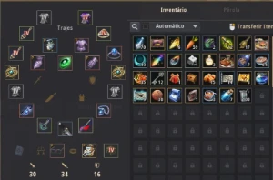 Conta black desert SA, boa para progressão.