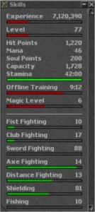 TIbia NEPTERA Conta EK lvl 77, ED lvl 60, RP 21, MS 14