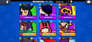 Conta Braw Star 77 Brawlers - Brawl Stars