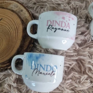 Kit de 12 a 20 Xícaras Personalizadas - Artesanato e Personalizados