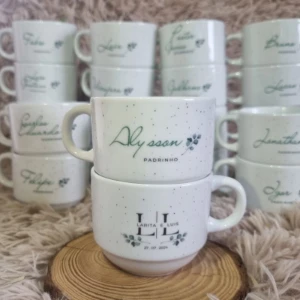 Kit de 12 a 20 Xícaras Personalizadas - Artesanato e Personalizados