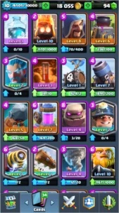 Conta Clash Royale com 9 Lendárias