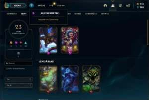 Conta ouro 4 com 23  skins e 64 champs ( 500k de Jarvan ) - League of Legends LOL