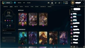 Conta League Of Legends Plat3 C/Skin Zoe e Irelia Prestígio LOL