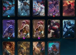 Conta LoL - Diamante 2 Flex - 263 skins Mono Akali - League of Legends