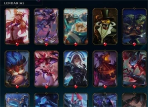Conta LoL - Diamante 2 Flex - 263 skins Mono Akali - League of Legends