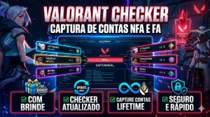 Valorant Checker – Captura De Contas Nfa E Fa ✅ Com Brinde - Outros