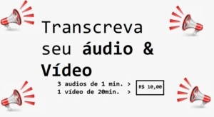 Transcrevo seu áudio ou vídeo - Vídeos e Cortes Cortes Virais