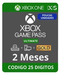 Xbox Game Pass Ultimate 2 Meses Xcloud, Console Pc - Gift Cards