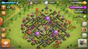 Conta clash- cv8 full - Clash of Clans