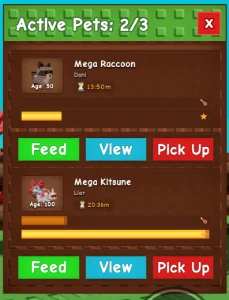 [Promoçao Do Site] Mega Raccon + Mega Kitsune (Grow A Garden - Roblox