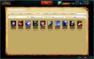 Conta lol lvl 18 +10 Campeões + 1500 Ip +1 Skin - League of Legends