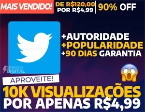 [Promoção] 10K Visualizações Twitter por apenas R$4,99 - Redes Sociais