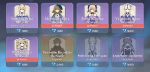 AR 60 - Full Endgame com todas as skins - Genshin Impact