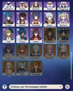 AR 60 - Full Endgame com todas as skins - Genshin Impact