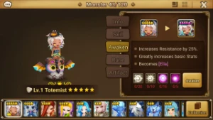 Reroll Summoners War lvl10 com Totemist Light - Ella + Orion