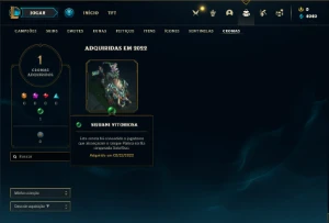 Conta ouro 3 com 40 Champs e 7 Skins + 2 Fragmentos - League of Legends LOL