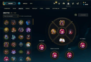 Conta ouro 3 com 40 Champs e 7 Skins + 2 Fragmentos - League of Legends LOL