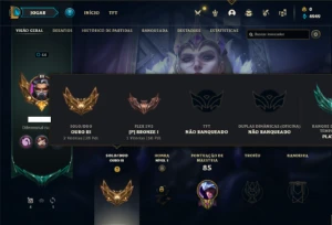 Conta ouro 3 com 40 Champs e 7 Skins + 2 Fragmentos - League of Legends LOL