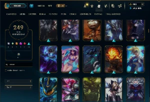 Bronze 4 com TODOS os champs e 249 Skins ( ADC / SUP / JG ) - League of Legends LOL