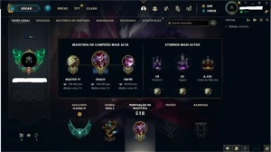 Conta LOL nv 345 Platina IV - League of Legends