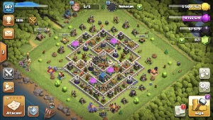 Coc - Cv12 Nível 147 - Bem Upada - Preço De Viciado! - Clash of Clans
