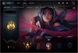 Conta Ouro4 (MMR DE PLAT IV) - League of Legends LOL