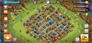 Conta CV 12 Quase Full Defesa com Heróis Upados com skins - Clash of Clans