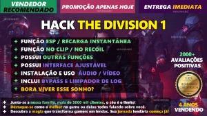 HACK THE DIVISION 1 🚀 100% EXCLUSIVO, PRIVADO E RECOMENDADO