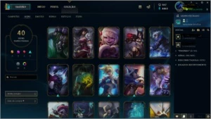 Conta de lol diamante , atual d3 , 40 skins , 90 champions - League of Legends