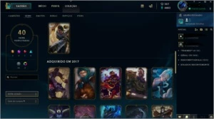 Conta de lol diamante , atual d3 , 40 skins , 90 champions - League of Legends