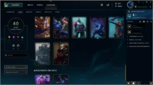 Conta de lol diamante , atual d3 , 40 skins , 90 champions - League of Legends