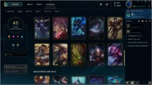 Conta de lol diamante , atual d3 , 40 skins , 90 champions - League of Legends